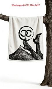 Chanel High Heel Lace Flannel Throw Blanket IMG_6893